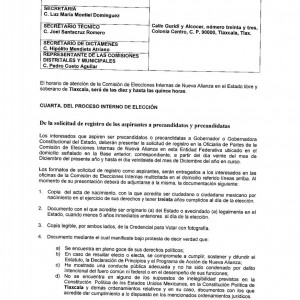 convocatoria gobernador Proceso Interno Nueva Alianza Tlax (3)